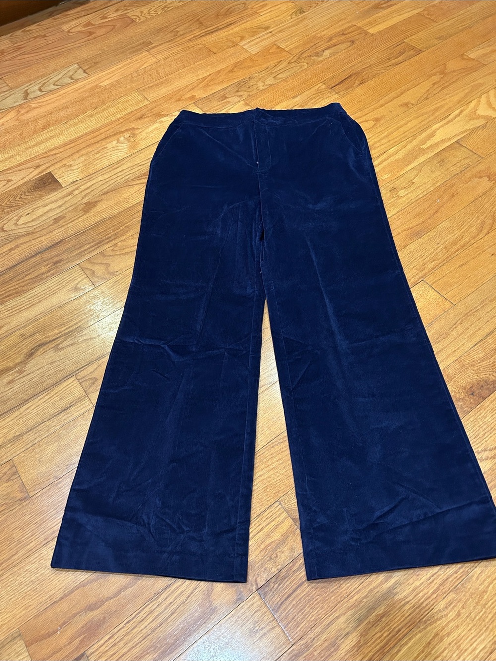 Beautiful Women's Navy Wide-Leg Corduroy Pants